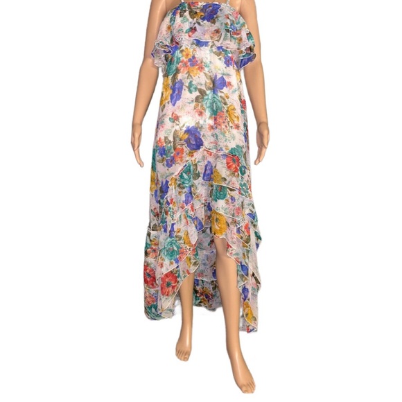 Milly ~ Women’s Medium ~ Multi-Colors ~ Floral ~ Maxi ~ Asymmetrical ~ Dress - Picture 4 of 16